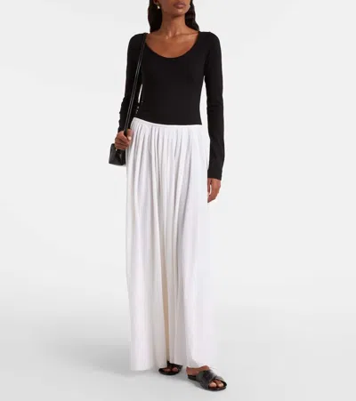 Khaite Carlotta Gathered Maxi Dress In Black