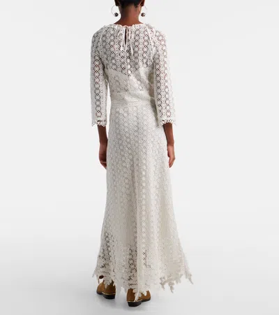 Isabel Marant Hydra Cotton-guipure Lace Maxi Dress In White