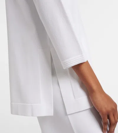 Max Mara Embroidered Top In White