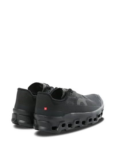 On Running Black Mesh Cloudmster Sneakers In Black