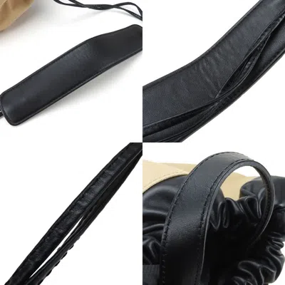 Pre-owned Fendi Beige Black Canvas Leather Backpack () In Multi