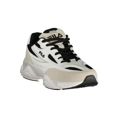 Fila White Polyester Athletic Sneakers In White