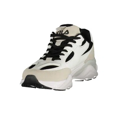 Fila White Polyester Athletic Sneakers In White
