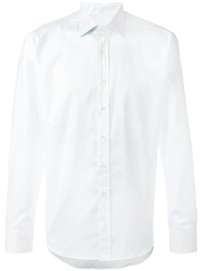 Shop Etro Printed Cuffs Shirt In White