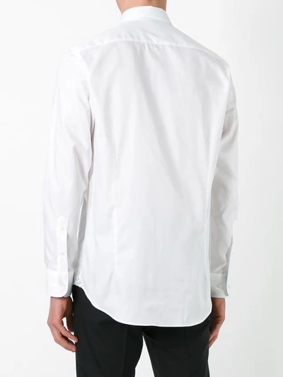 Shop Etro Printed Cuffs Shirt In White