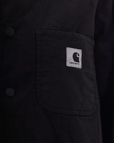 Carhartt Wip Logo Patch Buttoned Jacket In Multi