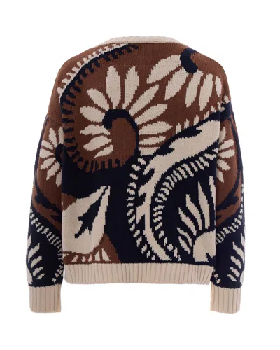 Weekend Max Mara Patterned-jacquard Sweater In Multi