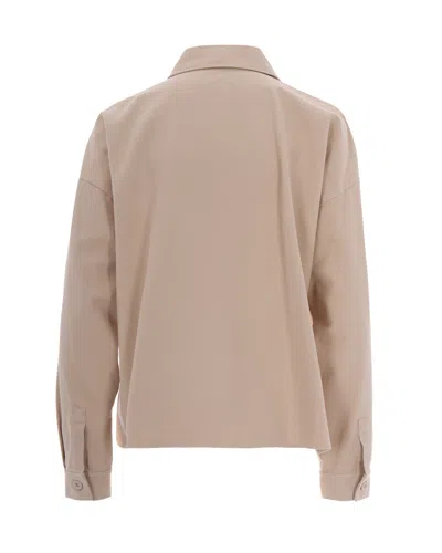 Weekend Max Mara Womens Radente Button Down Shirt Cream In Pink