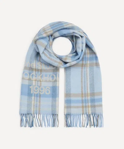 Acne Studios Wool Blend Unisex Scarf In Blue