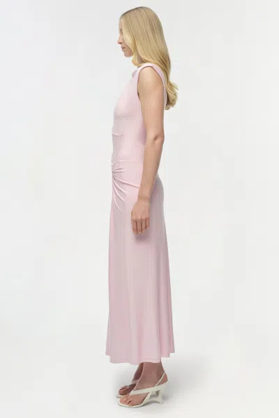 Simkhai Acacia Draped Jersey Dress In Pink