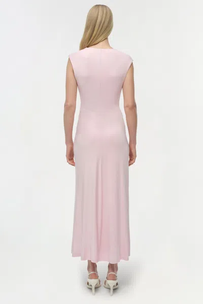 Simkhai Acacia Draped Jersey Dress In Pink