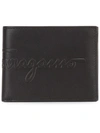 FERRAGAMO embossed logo ID wallet,CALFLEATHER100%