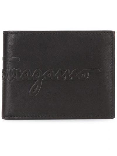 Shop Ferragamo Embossed Logo Id Wallet