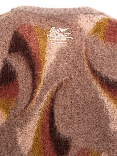 Etro Multicolor Patterned Cardigan In Multi
