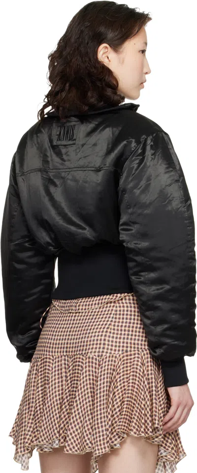 Knwls M Claw Padded Bomber Jacket In Black