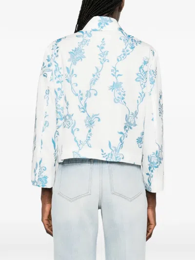 Etro Floral-embroidered Patch-pockets Jacket In Multi