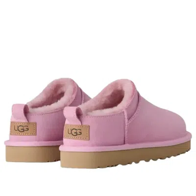 Ugg Classic Micro Pink Suede Boots In Pink