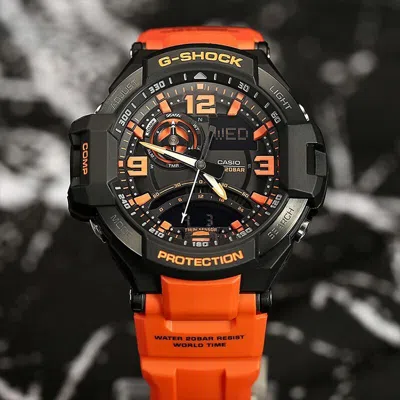 Casio G-shock Gravitymaster 'orange' In Multi