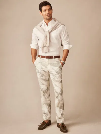 J.mclaughlin Men's Madison Fancy Pants In Vibrant Palms Tan/brown ...