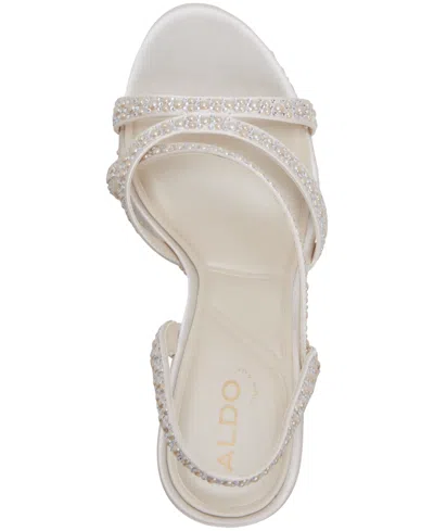 Aldo Brinnley Slingback Platform Sandal In White