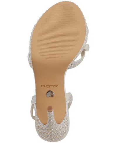 Aldo Brinnley Slingback Platform Sandal In White