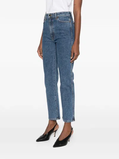 Khaite Danielle Denim Cotton Jeans In Blue