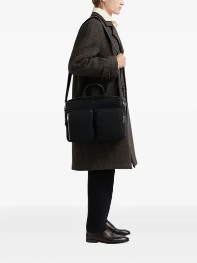 Bally Vogel Briefcase In Black