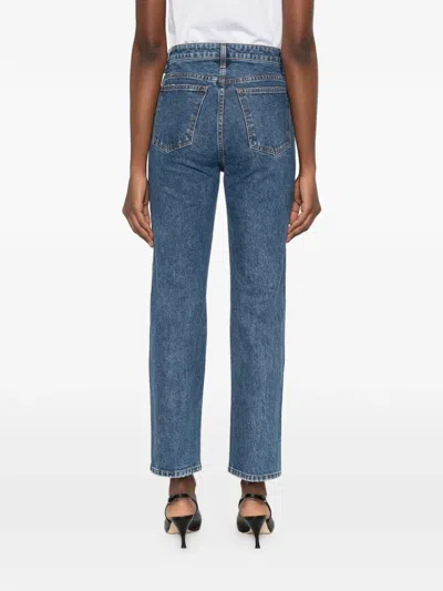 Khaite Danielle Denim Cotton Jeans In Blue