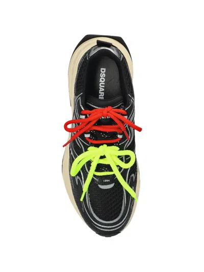 Dsquared2 Sprinter Leaf-appliqué Sneakers In Multi