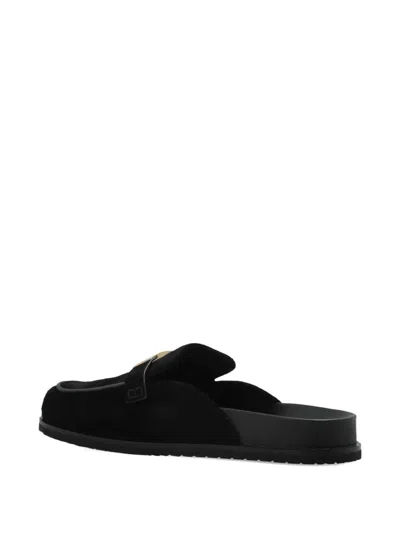 Tory Burch Black Leelee Mules In Black