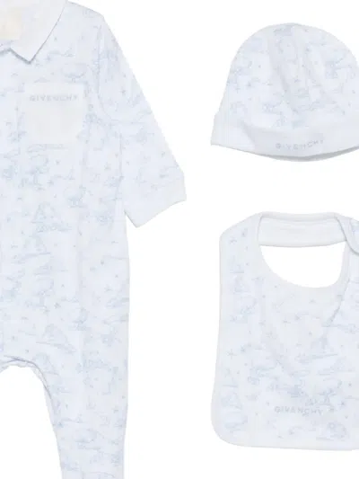 Givenchy Patterned Babygrow Set In White