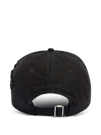 Dsquared2 Iconique Baseball Cap In Black