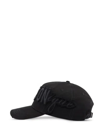 Dsquared2 Iconique Baseball Cap In Black