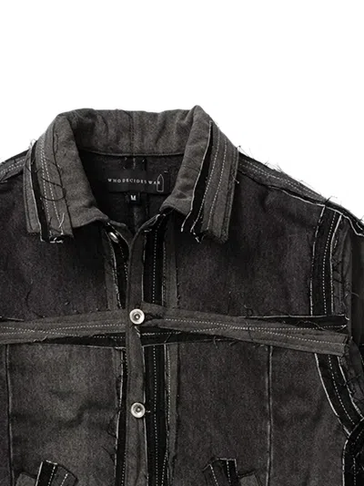 Who Decides War Exposure Denim Jacket In Black