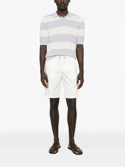 Eleventy Drawstring Bermuda Shorts In White