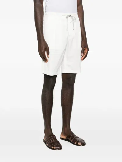 Eleventy Drawstring Bermuda Shorts In White
