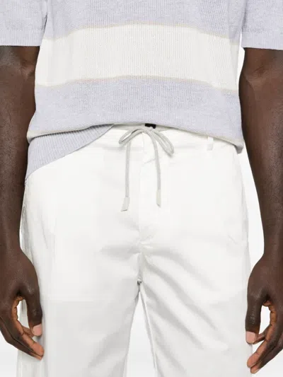 Eleventy Drawstring Bermuda Shorts In White