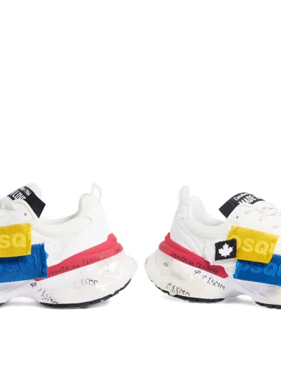 Dsquared2 Logo-appliqué Sneakers In Multi