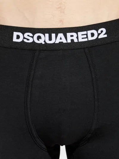 Dsquared2 Logo-waistband Boxers In Black