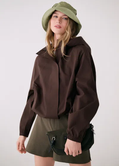Lole Aliz Waterproof Rain Jacket In Brown