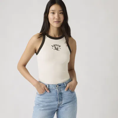 Levi's Graphic Essential Raglan Long-sleeve Tee T-shirt In White