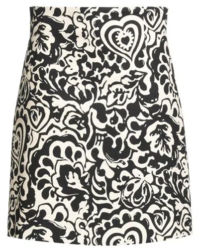Weekend Max Mara Printed Lignano Skirt In Black