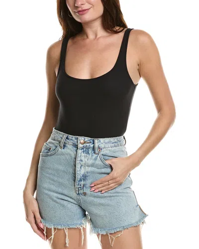 Atm Anthony Thomas Melillo Ribbed Bodysuit In Black