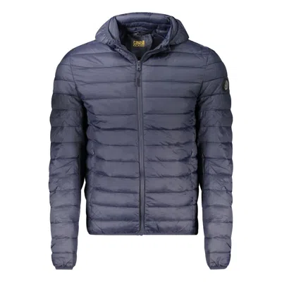 Cavalli Class Blue Polyester Men Jacket In Blue