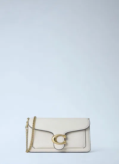 Coach Tabby 26 Chalk Leather Shoulder Bag In White