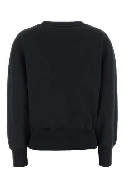 Anine Bing Womens Vintage Black Harry Logo-embroidered Cotton Sweatshirt In Blue