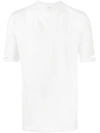 Helmut Lang White Standard Fit Cut Hem T-shirt