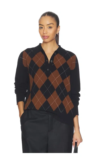COMPACT KNITTED CHECK POLO Â€“ BLACK RUST CHECK. Å°ºÇ � 34 (ALSO Â€“ 36, 38, 40).