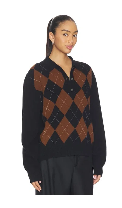COMPACT KNITTED CHECK POLO Â€“ BLACK RUST CHECK. Å°ºÇ � 34 (ALSO Â€“ 36, 38, 40).