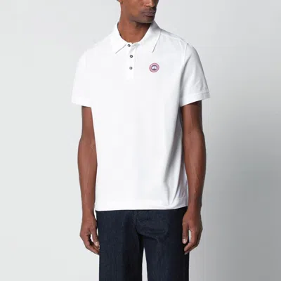 Canada Goose Men Beckley Polo Shirt In Structured Cotton In Yellow